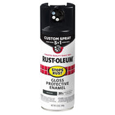 Stops Rust 380397 Rust Preventative Spray Paint, Gloss, Ink Black, 12 oz, Can